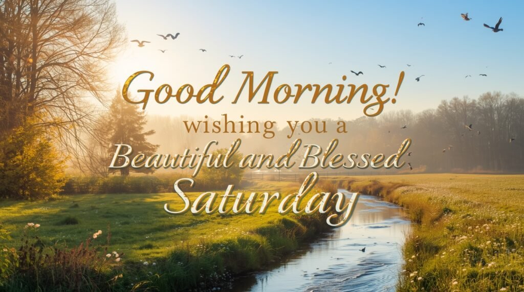 Wishing you a Saturday overflowing with rest, blessings, and renewed strength