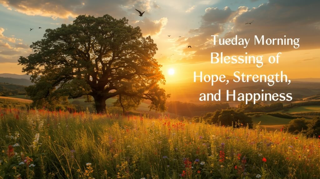 Tuesday blessings message with uplifting morning inspiration and positive energy