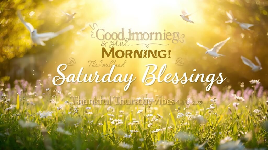 May your Saturday be filled with peace, joy, and God’s gentle favor. Have a blessed day
