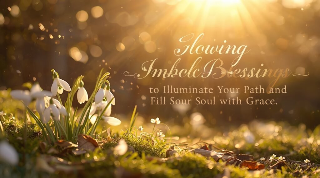 Sacred Imbolc blessings reflecting faith in renewal, seasonal balance, and gentle spiritual transformation.