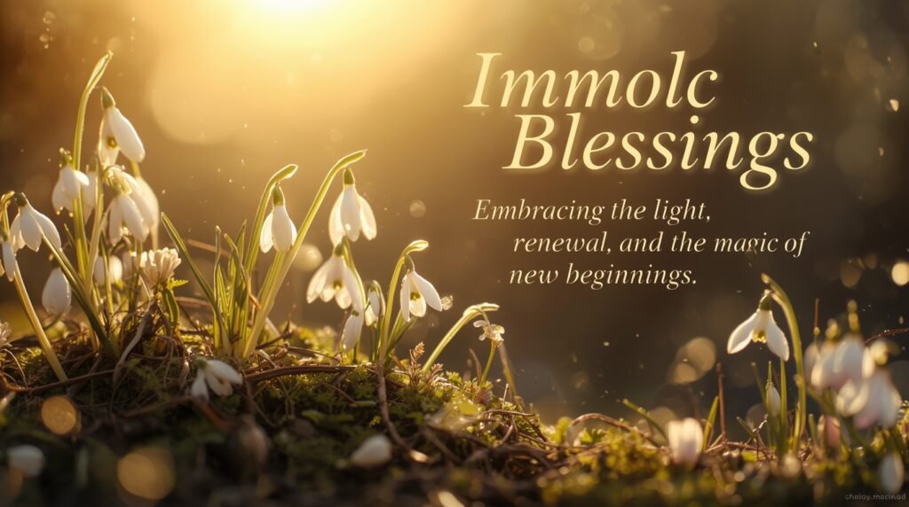 Imbolc blessings symbolizing renewal, growing light, and gentle hope as winter slowly transitions toward spring.