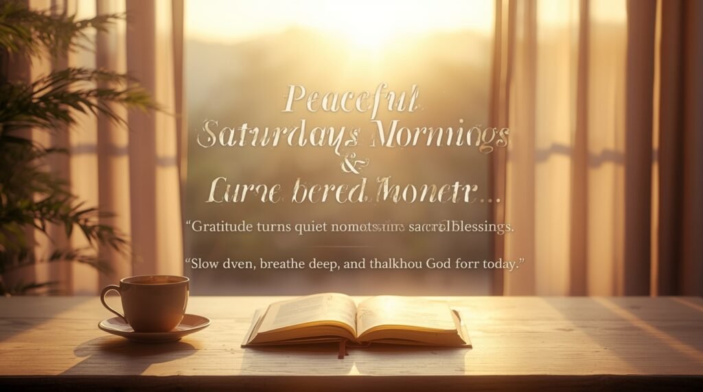 Blessed Saturday! May every step you take today lead you closer to joy and purpose