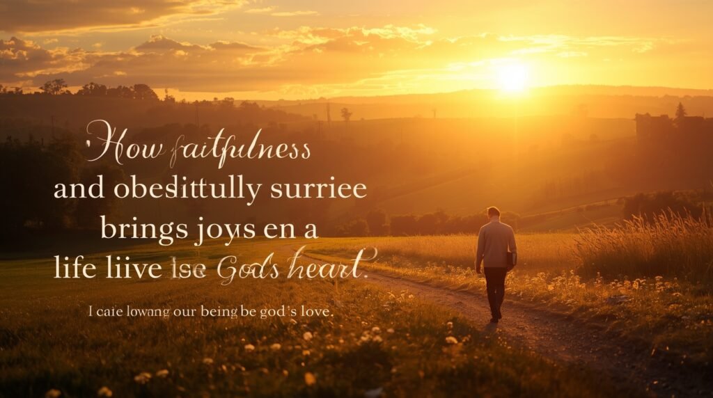 A quiet moment of faith showing how believers bless the Lord