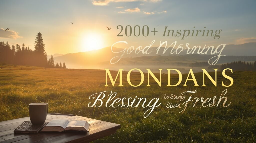 Good Morning Monday blessings with faith, hope, and gratitude