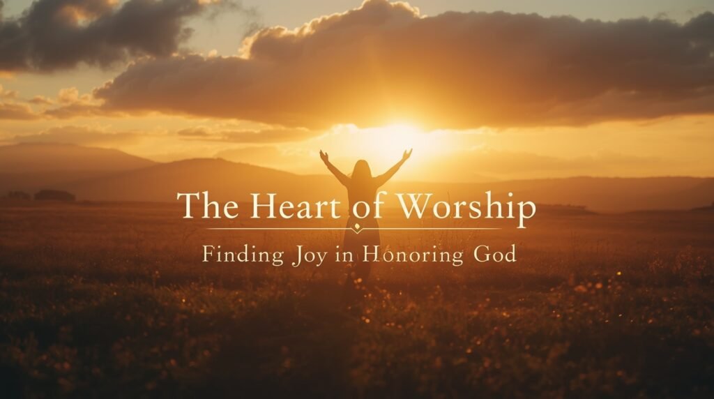 Christian worship image showing how to bless the Lord daily