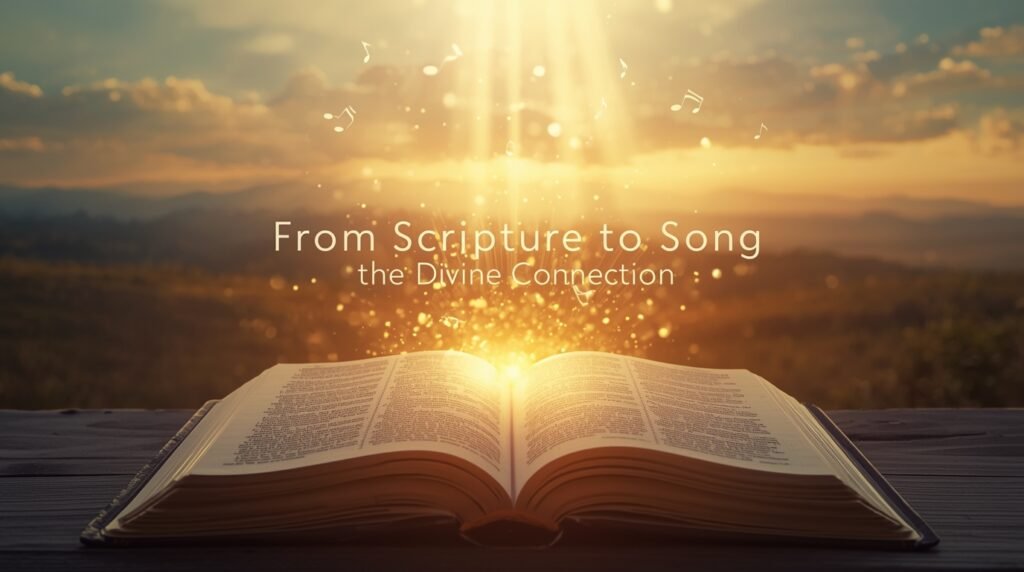 Power of praise message with encouraging words and peaceful light background