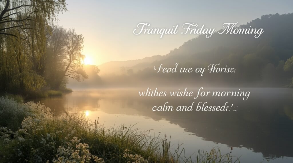 Heartfelt Friday blessings with warm and uplifting message