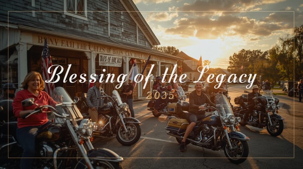Baldwin Blessing of the Bikes 2025 motorcycle event with bikers gathered for prayer, blessing ceremony, and the start of the riding season.