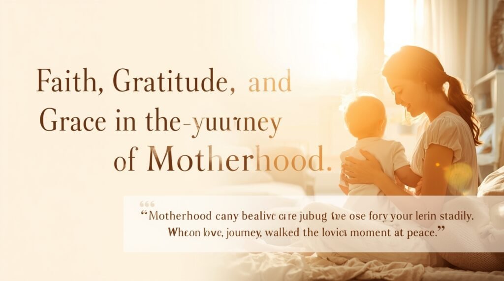 Christian-inspired motherhood image with the phrase My Biggest Blessings Call Me Mom.