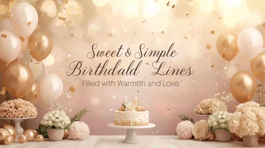 Inspirational heart-touching birthday wishes visual with elegant design and loving words.