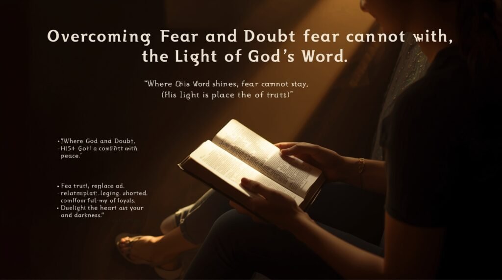 Spiritual image of God’s blessings symbolized by sunlight, prayer, and divine peace.