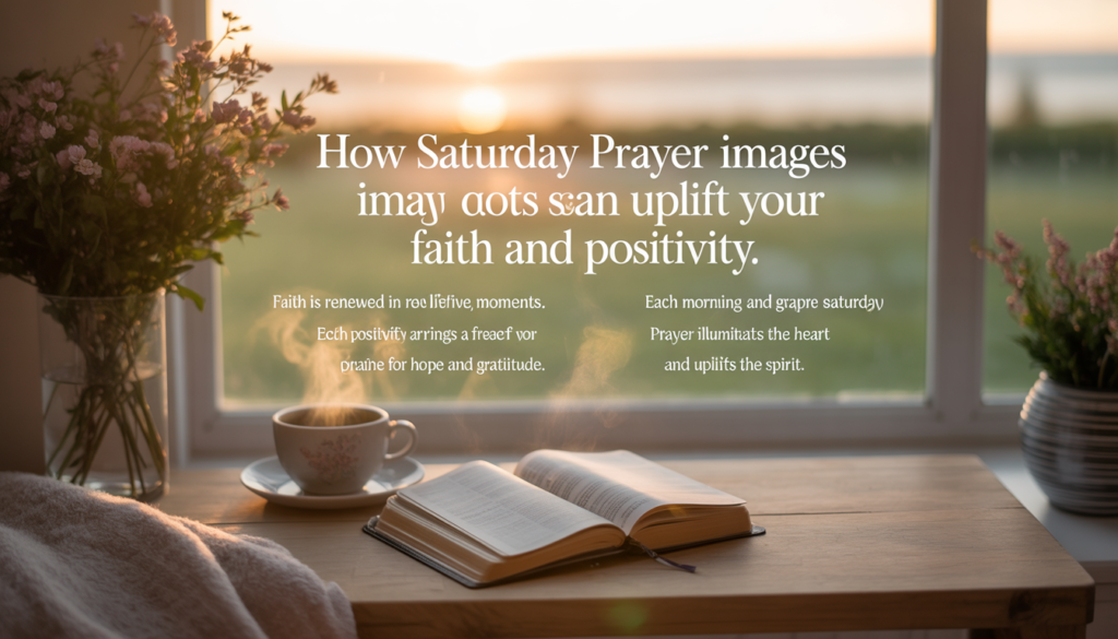 Christian Saturday prayer scene inspiring faith, reflection, and gratitude.