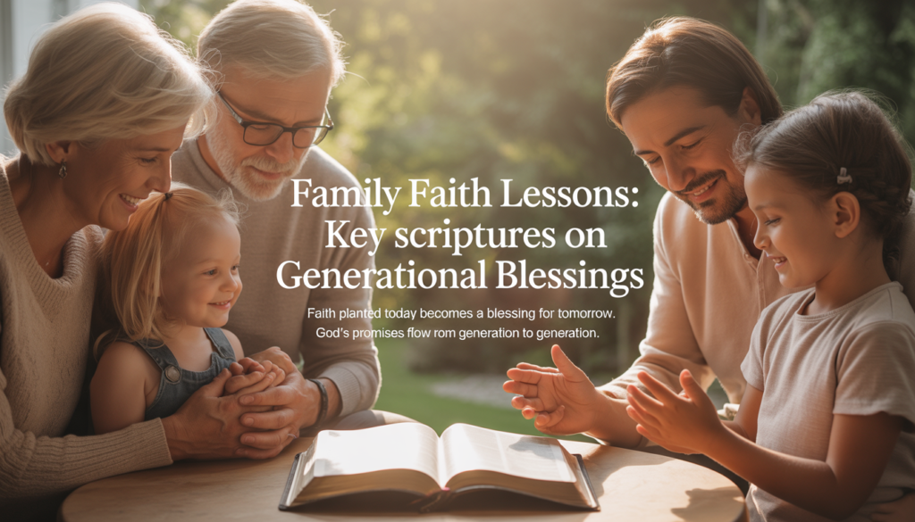 Christian teaching image about generational blessings and God’s enduring promises.