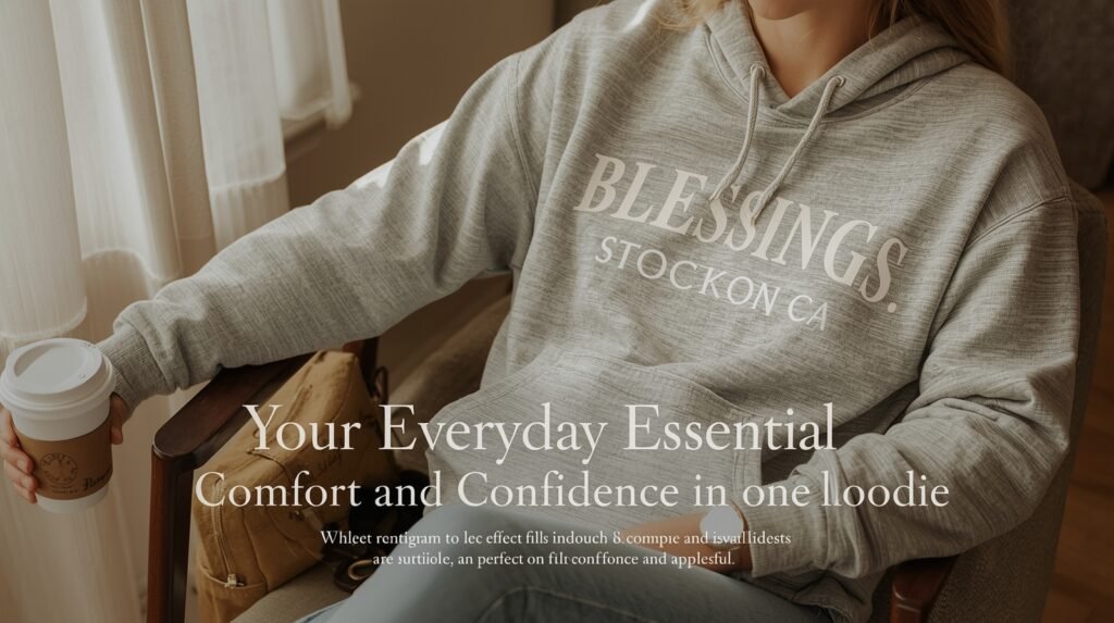 Faith-based Blessings Stockton CA hoodie designed for warmth, comfort, and modern style.