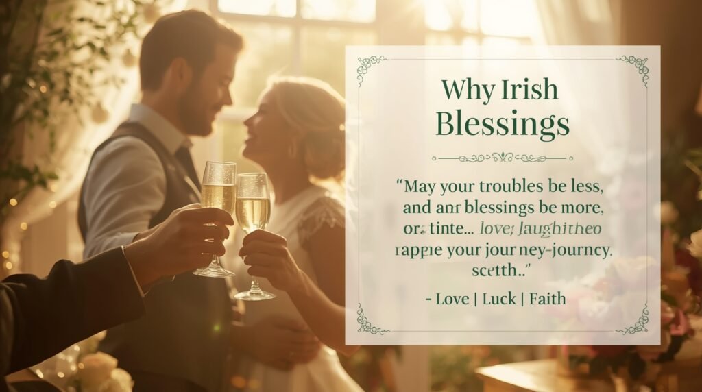 Traditional Irish anniversary blessing artwork expressing lifelong love, joy, and unity.