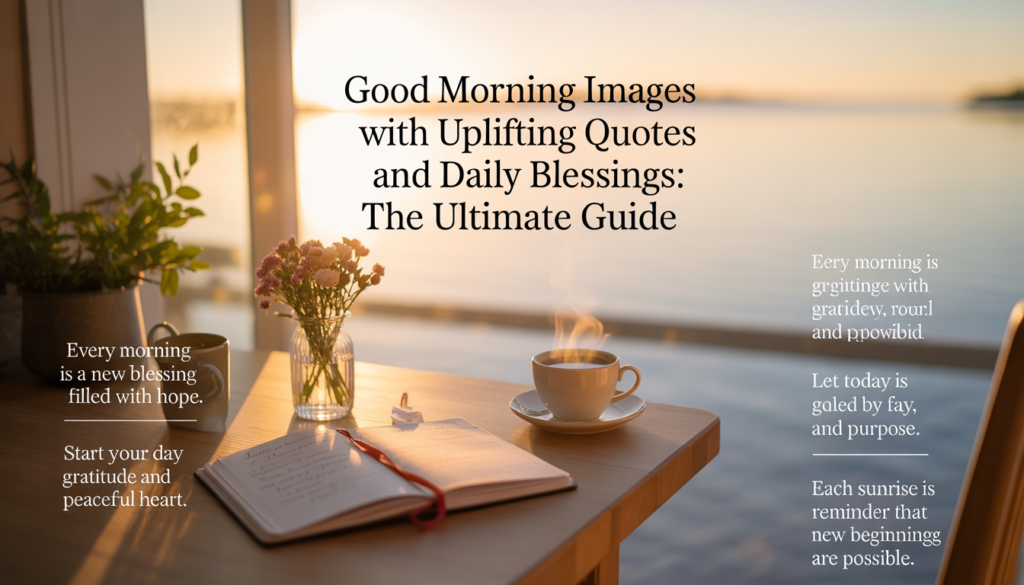 Heartwarming Good Morning graphic designed to inspire, motivate, and start the day positively.