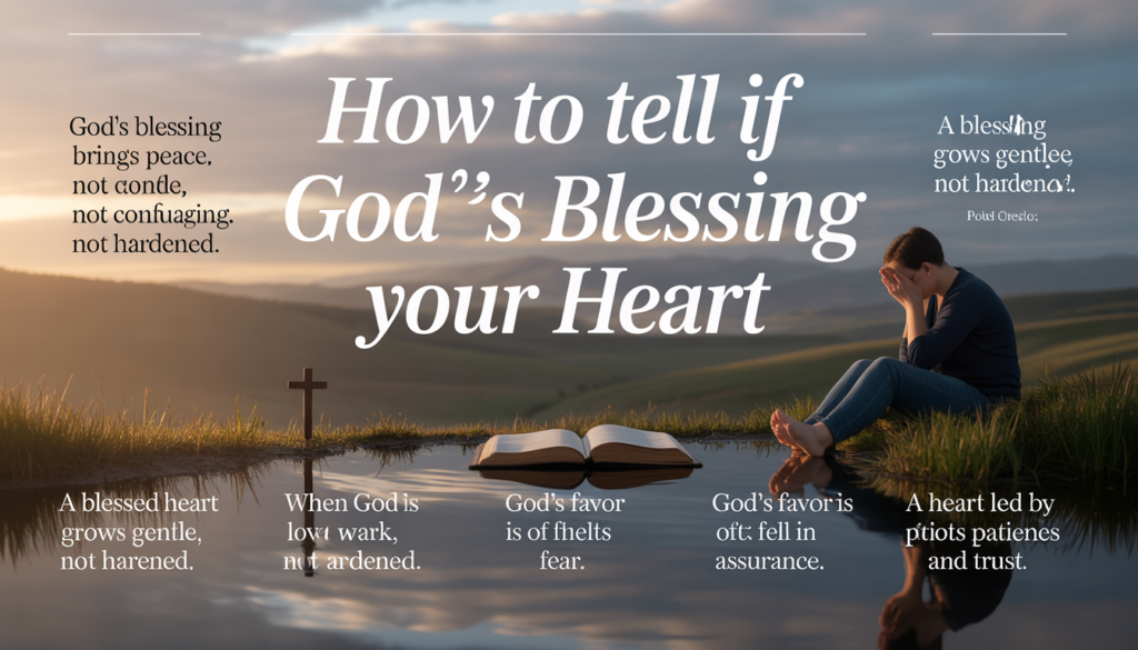 Uplifting Christian Blessed Heart visual encouraging believers to live with faith and gratitude.