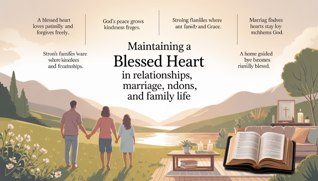 Blessed Heart design featuring warm light, scripture-inspired inspiration, and positivity.