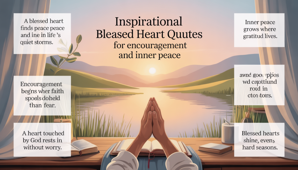 Christian Blessed Heart image representing inner peace, spiritual growth, and devotion.